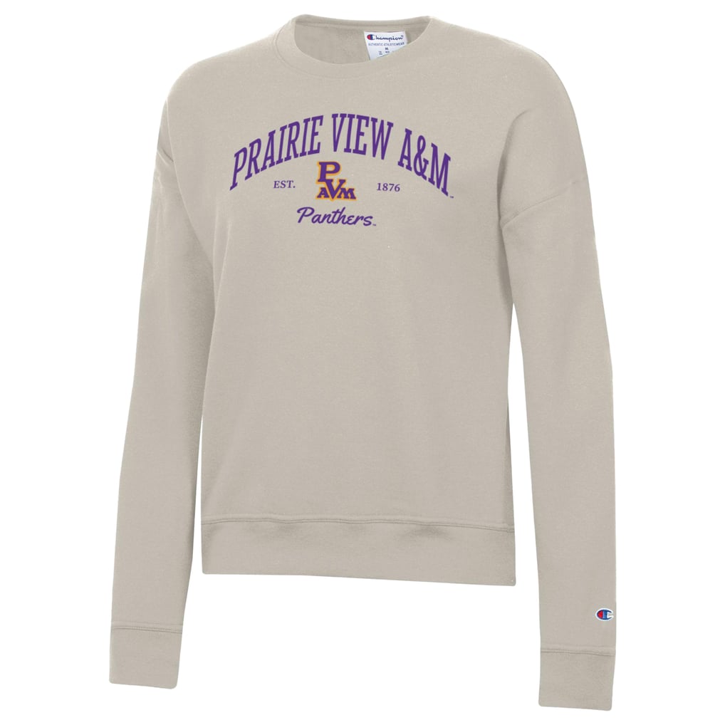  Prairie View A&M Panthers Champion Women's Powerblend Pullover Sweatshirt - Oatmeal